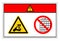 Danger Cutting Hazard Do Not Remove Guard Symbol Sign, Vector Illustration, Isolate On White Background Label .EPS10