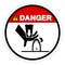 Danger Cutting Hazard Symbol Sign, Vector Illustration, Isolate On White Background Label .EPS10