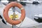 Danger Deep Water Sign with Orange Rubber Safety Ring