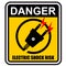 Danger, electric shock risk