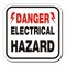 Danger electrical hazard sign