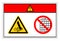 Danger Entanglement Of Hand Rotating Shaft Do Not Remove Guard Symbol Sign, Vector Illustration, Isolate On White Background Label