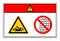 Danger Entanglement Rotating Shaft Do Not Remove Guard Symbol Sign, Vector Illustration, Isolate On White Background Label .EPS10