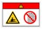Danger Equipment Starts Automatically Do Not Remove Guard Symbol Sign, Vector Illustration, Isolate On White Background Label .