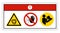 Danger Equipment Starts Automatically Symbol Sign On White Background