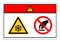 Danger Extremely Cold Surface Do Not Touch Symbol Sign, Vector Illustration, Isolate On White Background Label. EPS10