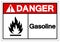 Danger Gasoline Symbol Sign, Vector Illustration, Isolate On White Background Label .EPS10