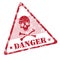 Danger grunge rubber stamp