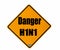 Danger H1N1 sign