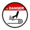 Danger Hand Abrasion Belt Drive Symbol Sign, Vector Illustration, Isolate On White Background Label .EPS10