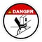 Danger Hand Crush Hazard Symbol Sign, Vector Illustration, Isolate On White Background Label .EPS10