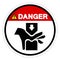 Danger Hand Crush Hazard Symbol Sign, Vector Illustration, Isolate On White Background Label .EPS10