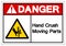 Danger Hand Crush Moving Parts Symbol Sign, Vector Illustration, Isolate On White Background Label .EPS10