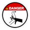 Danger Hand Crush Pinch Point Symbol Sign, Vector Illustration, Isolate On White Background Label .EPS10