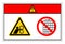 Danger Hand Entanglement Rollers Do Not Remove Guard Symbol Sign, Vector Illustration, Isolate On White Background Label .EPS10