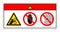 Danger Hand Entanglement Rollers Do Not Touch and Do Not Remove Guard Symbol Sign, Vector Illustration, Isolate On White