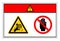 Danger Hand Entanglement Rollers Do Not Touch Symbol Sign, Vector Illustration, Isolate On White Background Label. EPS10