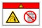 Danger Hand Entanglement Rollers Symbol Sign, Vector Illustration, Isolate On White Background Label .EPS10