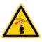 Danger Hazadous Voltage Line Overhead Carry Fishing  Symbol Sign ,Vector Illustration, Isolate On White Background Label. EPS10