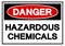 Danger Hazardous Chemicals Symbol Sign, Vector Illustration, Isolate On White Background Label. EPS10