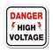 Danger high voltage - sefety sign