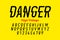 Danger! Hight voltage style modern font