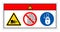 Danger Keep Clear Of Swinging Upper To Prevent Serious Bodily Injury Do Not Remove Guard Symbol Sign, Vector Illustration,