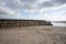 Danger keep off. Coastal Drowning hazard. Sea wall Gorleston UK