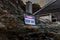 A Danger Keep Off sign on a Cornish cliff face