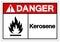 Danger Kerosene Symbol Sign, Vector Illustration, Isolate On White Background Label .EPS10