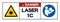 Danger Laser 1C Symbol Sign ,Vector Illustration, Isolate On White Background Label. EPS10
