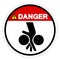 Danger Moving Equipment Can Cause Severe Injury Symbol Sign, Vector Illustration, Isolate On White Background Label .EPS10