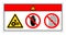 Danger Moving Machinery Not Remove Guard Symbol Sign, Vector Illustration, Isolate On White Background Label .EPS10