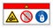 Danger Moving Machinery Not Remove Guard Symbol Sign, Vector Illustration, Isolate On White Background Label .EPS10