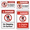 Danger No Stepping On Surface Symbol Sign