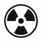 Danger nuclear icon, simple style