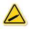 Danger Pressure Gas Symbol Sign Isolate On White Background,Vector Illustration