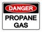 Danger Propane Gas Symbol Sign, Vector Illustration, Isolated On White Background Label .EPS10