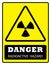 Danger radiation-active icon