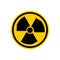 Danger radiation risk symbol