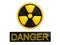Danger radioactive sign