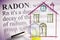 The danger of radon gas in our homes - the first floors of the buildings are the most exposed to radon gas - concept illustration