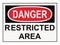 Danger Restricted Area