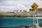 Danger road sign in Inisheer village, Ireland