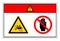 Danger Rotating Agitator Do Not Touch Symbol Sign, Vector Illustration, Isolate On White Background Label. EPS10