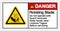 Danger Rotating Blade Symbol Sign, Vector Illustration, Isolate On White Background Label .EPS10