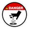 Danger Rotating Cutter Hazard Symbol Sign, Vector Illustration, Isolate On White Background Label .EPS10