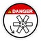 Danger Rotating Fan Blade Symbol Sign, Vector Illustration, Isolate On White Background Label .EPS10