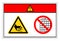 Danger Rotating Shaft Do Not Remove Guard Symbol Sign, Vector Illustration, Isolate On White Background Label .EPS10