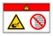 Danger Rotating Wheels Do Not Remove Guard Symbol Sign, Vector Illustration, Isolate On White Background Label .EPS10